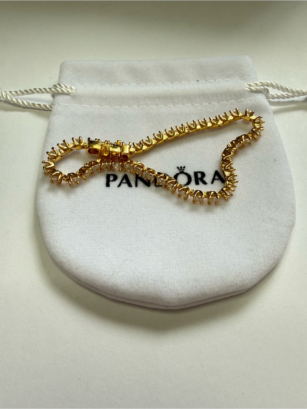 Pandora  Tennis Bracelet with Clear Stones 18 cm